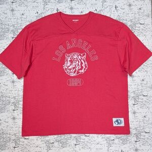 Old Navy Red Los Angeles Tiger Football/ Varsity Style Tee Size Large